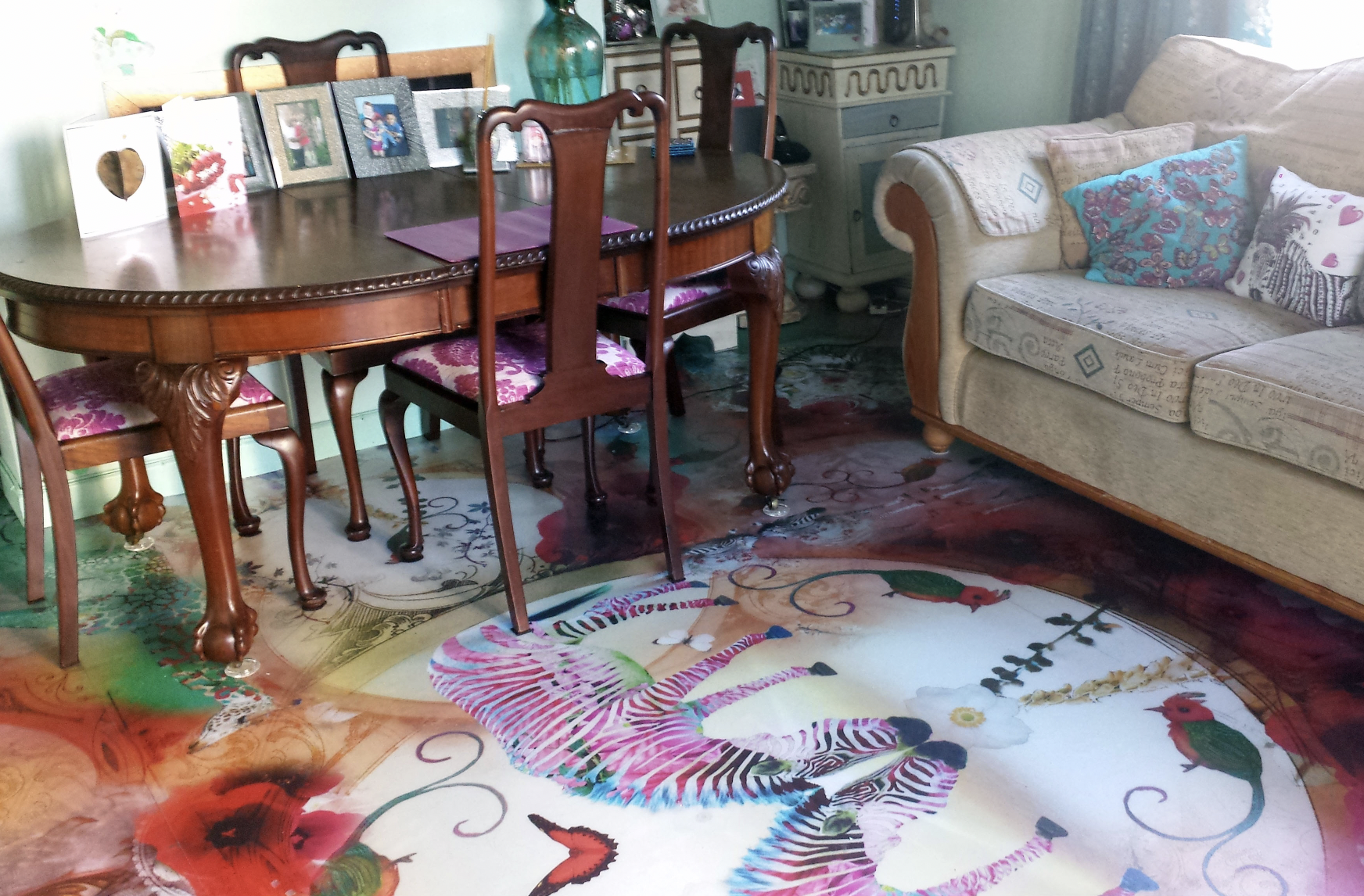 Designer print flooring