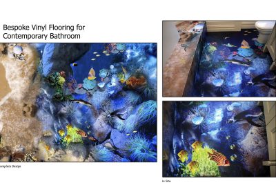 bathroom with vinyl flooring